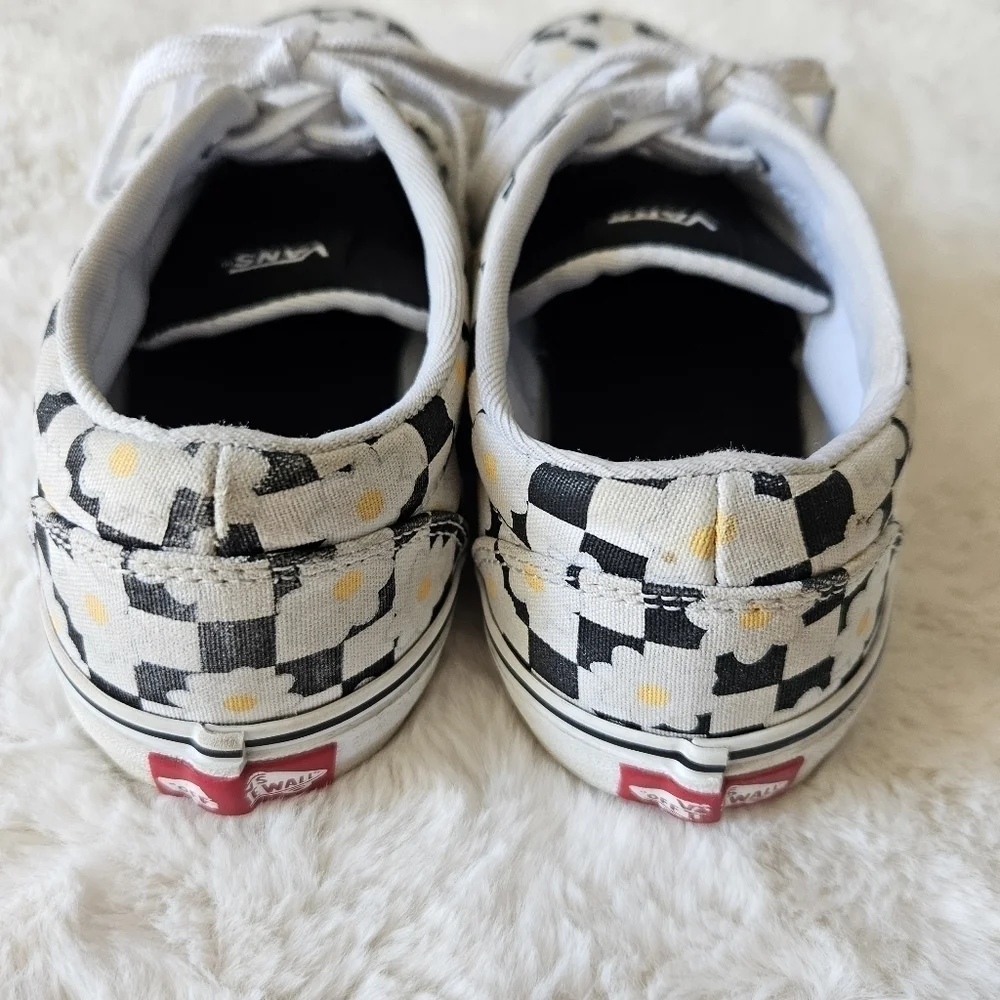 Vans Kids Doheny Flower Checkerboard‎ Sneaker Missy Sz 4 or Womens 5.5 - Picture 4 of 9